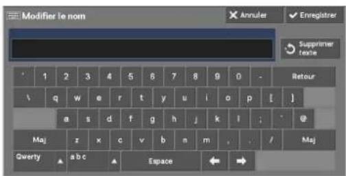 DELL C5765dn - Saisie/Modification d'un nom de programme méorisé - 2