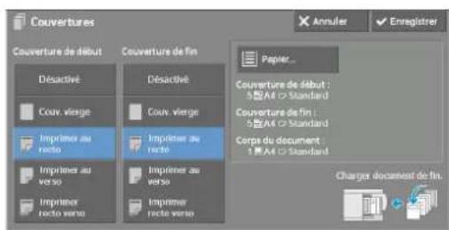 DELL C5765dn - Couvertures (Ajout de couvertures à des copies) - 2