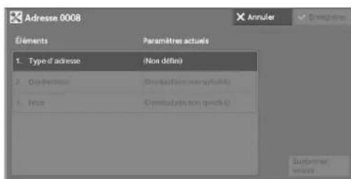 DELL C5765dn - Ajouter entrée carnet d'adresses - 2