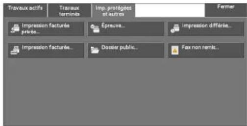 DELL C5765dn - Impression et suppression de travaux méorisés - 2