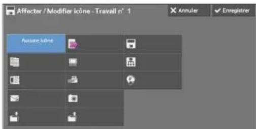 DELL C5765dn - Affectation/modification des icônes des programmes méorisés - 2