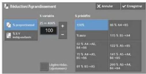 DELL C5765dn - Lorsque le paramètre [% proportionnel] est sélectionné - 1