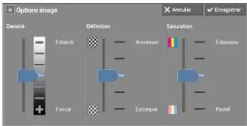 DELL C5765dn - Options image (réglage de la densité, de la nettété et de la saturation des images) - 2