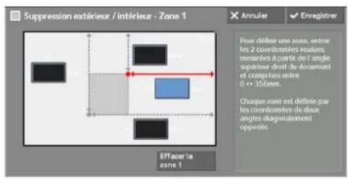 DELL C5765dn - Écran [Suppression extérieur / interieur - Zone 1 (Zone 2 ou Zone 3)] - 1