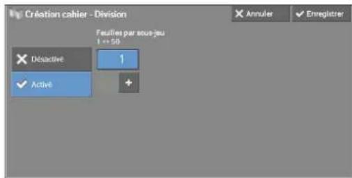 DELL C5765dn - Écran [Création cahier - Division] - 1