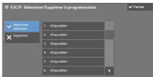 DELL C5765dn - Mémoriser / Supprimerla programmation - 1