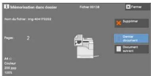 DELL C5765dn - Si le bouton [Supprimer] n'apparait pas sur I'écran : - 3