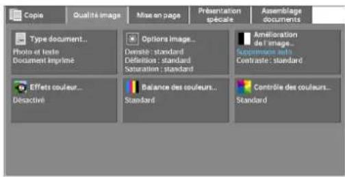 DELL C5765dn - Options image (réglage de la densité, de la nettété et de la saturation des images) - 1