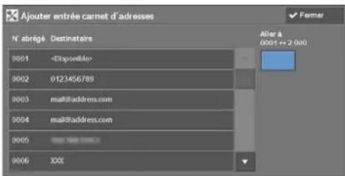 DELL C5765dn - Ajouter entrée carnet d'adresses - 1