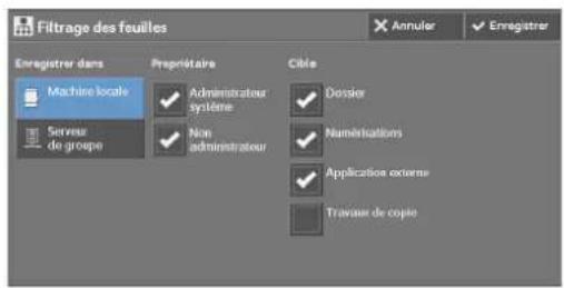 DELL C5765dn - Filtrage des feuilles - 1