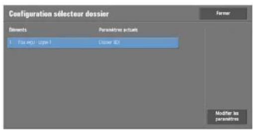 DELL C5765dn - Configuration du sélecteur de dossier - 1