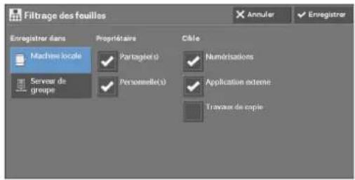 DELL C5765dn - Écran [Filtrage des feuilles] - 2