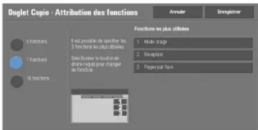 DELL C5765dn - Onglet Copie - Attribution des fonctions - 1