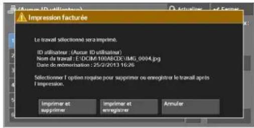 DELL C5765dn - Lorsque [Imprimer] est sélectionné - 1