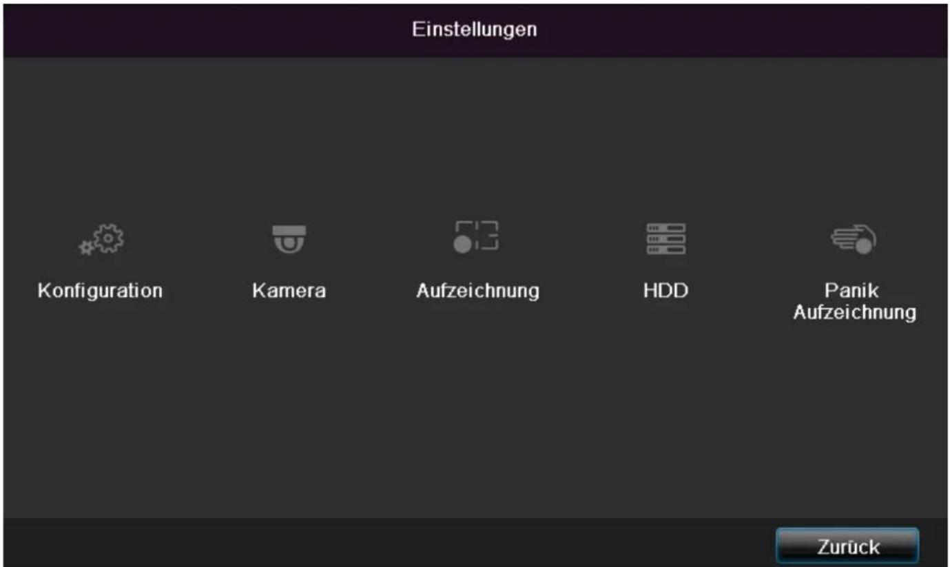 ABUS TVVR41210 - Menu-Übersicht - 2
