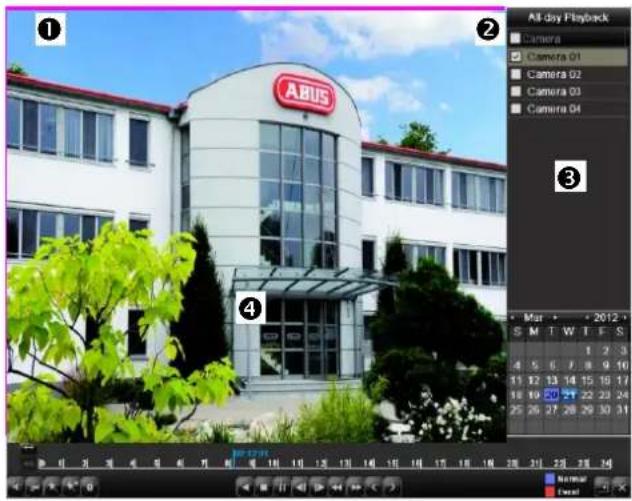 ABUS TVVR41210 - Playback screen - 1