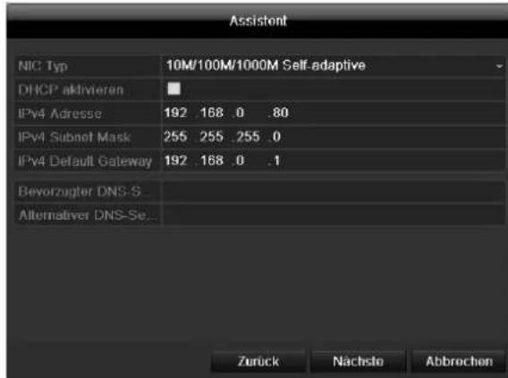 ABUS TVVR41210 - Netzwerkeinstellungen - 1