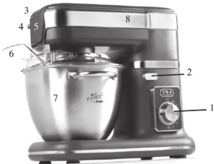 DOMO DO9074KR - PIÉCES - 2