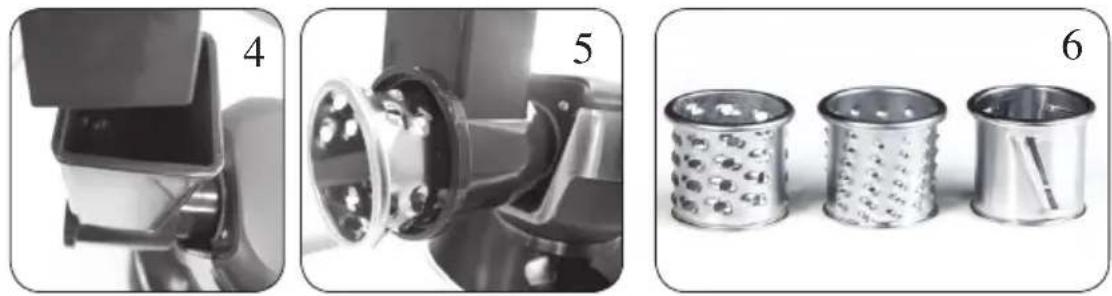 DOMO DO9074KR - OPCIONAL: MONTAJE DEL CORTADOR DE VERDURAS - 4