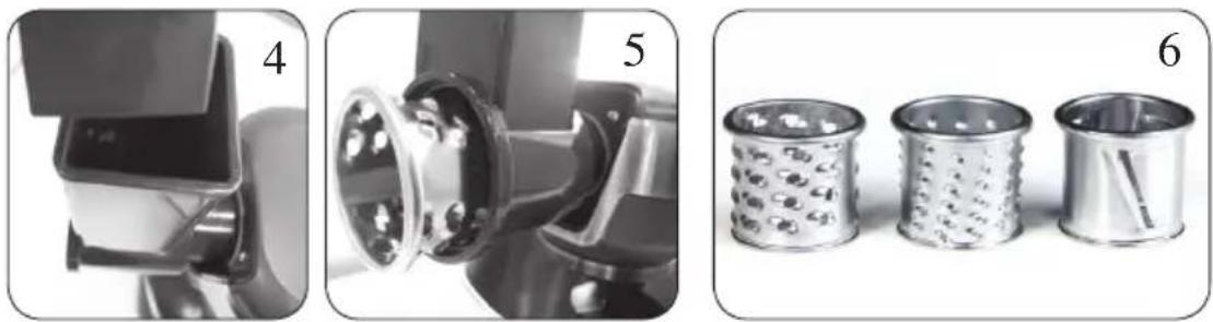 DOMO DO9074KR - OPTIONELL: MONTAGE GEMÜSEHOBEL - 4