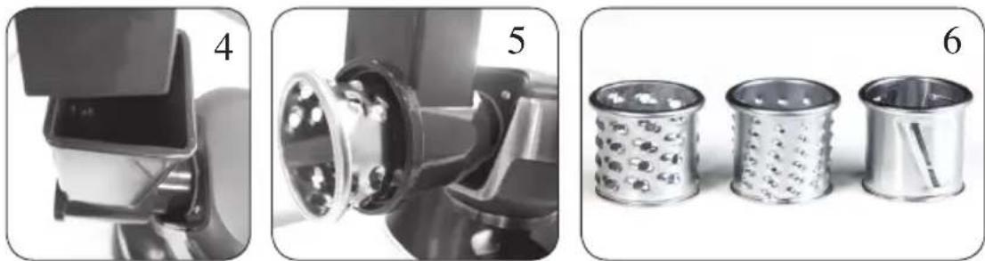 DOMO DO9074KR - EN OPTION: MONTAGE DU COUPEUR DE LÉGUMÉS - 4