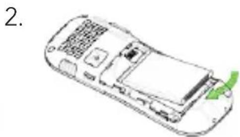 AEG Voxtel M320 - Inserimento della scheda SIM e della batteria - 2