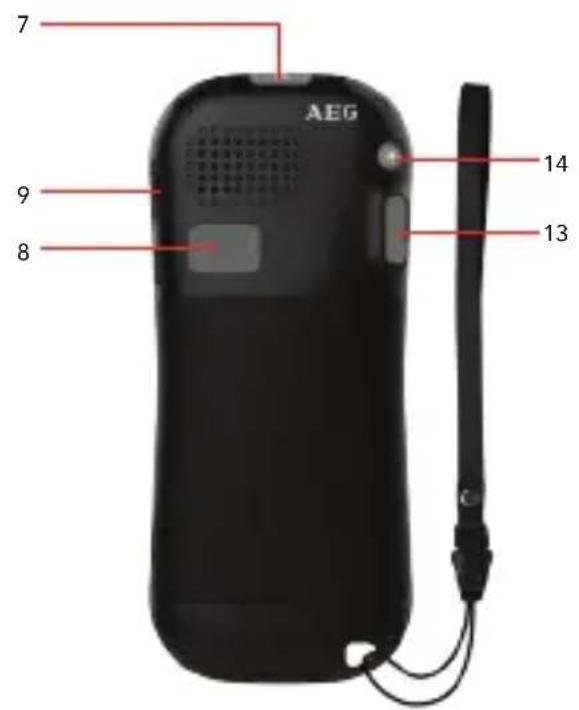 AEG Voxtel M320 - Tasti e componenti - 2