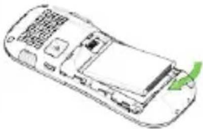 AEG Voxtel M320 - Install the SIM card and battery - 2