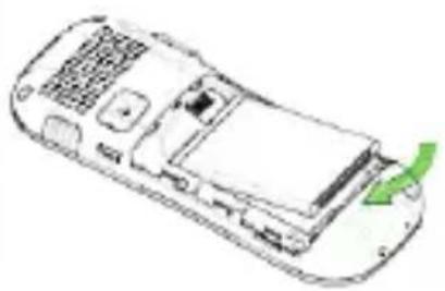 AEG Voxtel M320 - De simkaart en batterijplaatsen - 2