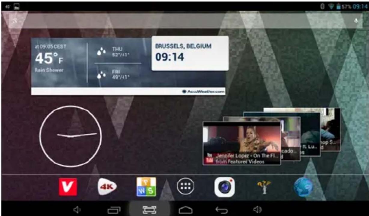 Sunstech TAB107QCBT - Home screen - 1