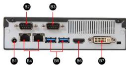 Shuttle D 6100XA - Panneau arrête - 1