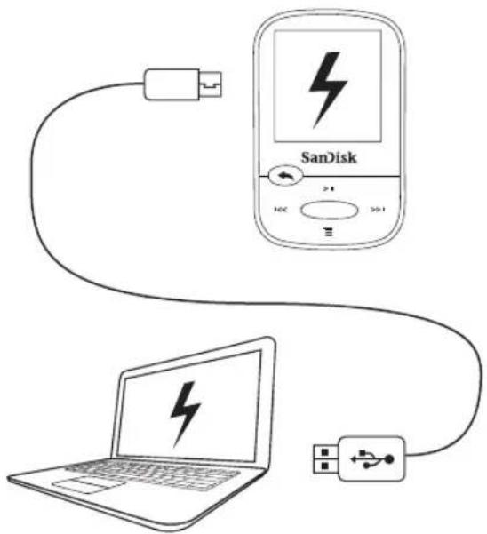SANDISK Sansa Clip Zip Sport - Chargement du lecteur - 1