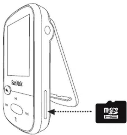 SANDISK Clip Sport - Verwenden einer Speicherkarte - 1