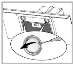 HOTPOINT-ARISTON HLQB 9.8 AAI XHA - Sustitución de las lámparas - 1