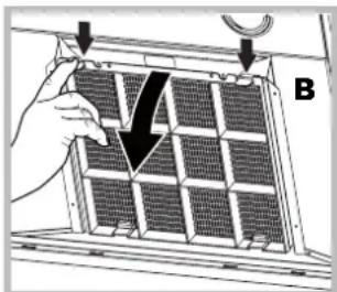 HOTPOINT-ARISTON HLQB 9.8 AAI XHA - Servicing the charcoal filter (B) - 1