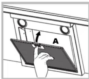 HOTPOINT-ARISTON HLQB 9.8 AAI XHA - Entretien des filtres anti-graisse (A) - 1