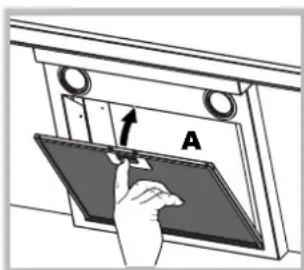 HOTPOINT-ARISTON HLQB 9.8 AAI XHA - Manutenção dos filtros de gorduras (A) - 1