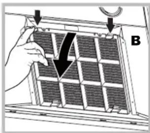 HOTPOINT-ARISTON HLQB 9.8 AAI XHA - Substituicao do filtro de carvalo (B) - 1