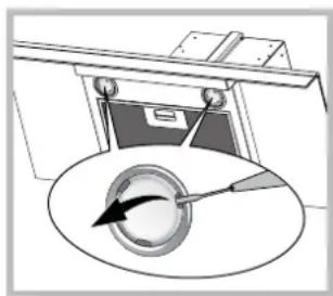 HOTPOINT-ARISTON HLQB 9.8 AAI XHA - Substituicao das lampadas - 1