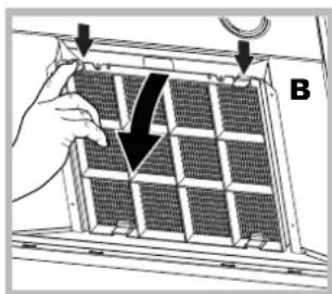 HOTPOINT-ARISTON HLQB 9.8 AAI XHA - Onderhoud koolstoffilter (B) - 1