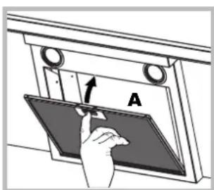 HOTPOINT-ARISTON HLQB 9.8 AAI XHA - Mantenimiento de los filtros de grasas (A) - 1