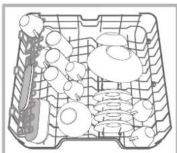 INDESIT DPG 16B1 A EU - Panier supérieur - 1
