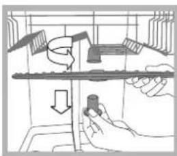 INDESIT DPG 16B1 A EU - Nettoyer les bras de lavage - 1