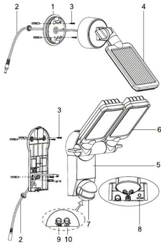 BRENNENSTUHL SOL SV0805 P1 - ПЕРЕЧЕНЬ КОМПОНЕНТОВ - 1