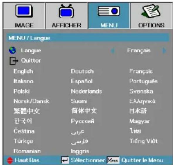 OPTOMA DH1017 - Commandes de l'utilisateur - 1