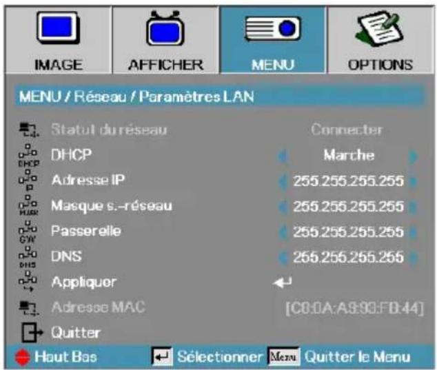 OPTOMA DH1017 - Commandes de l'utilisateur - 1