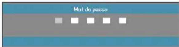 OPTOMA DH1017 - Changer mot passe - 2