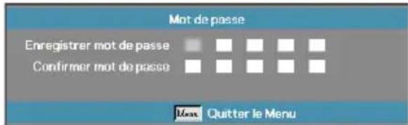 OPTOMA DH1017 - Changer mot passe - 3