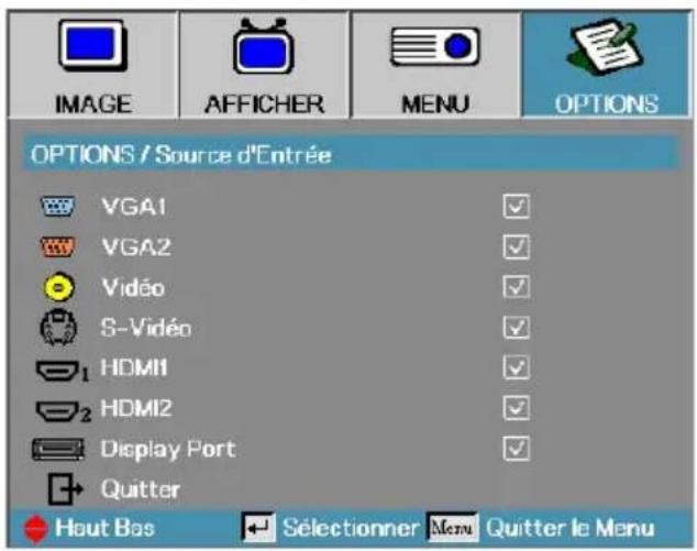OPTOMA DH1017 - Commandes de l'utilisateur - 1