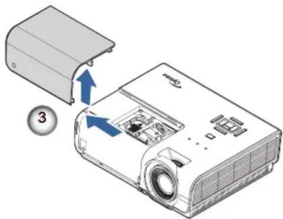 OPTOMA DH1017 - Remplacement de la lampe - 6